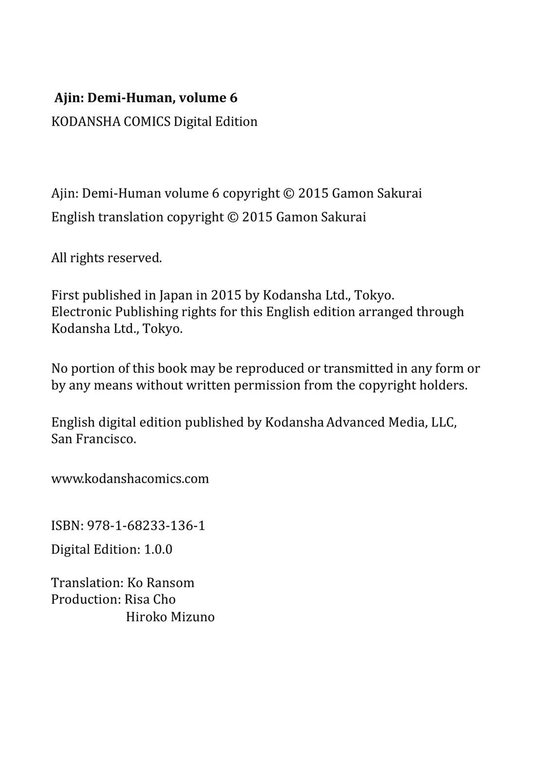 Read Ajin_ Demi Human EN Manga Online