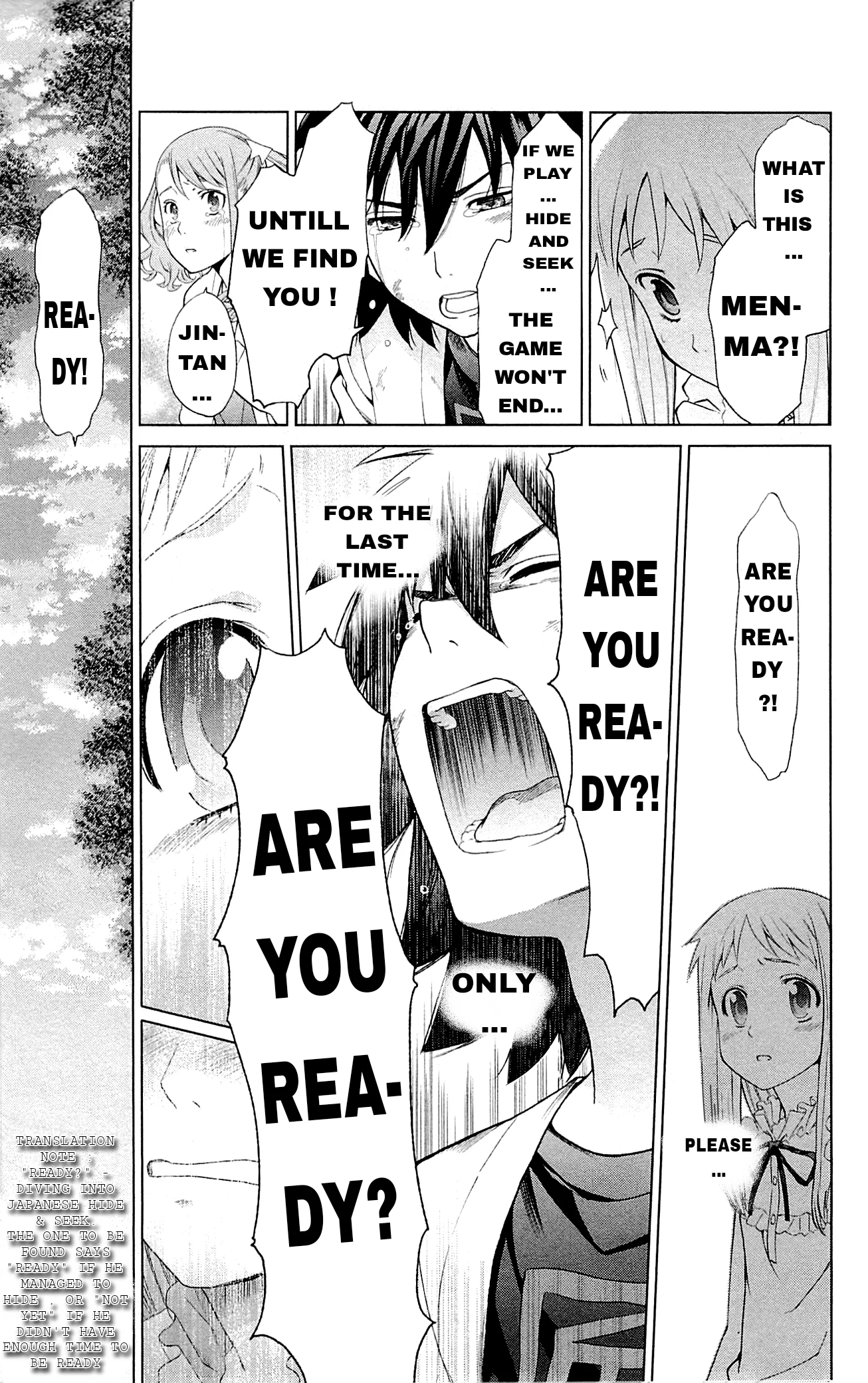 Read Ano Hi Mita Hana no Namae wo Bokutachi wa Mada Shiranai EN Manga Online