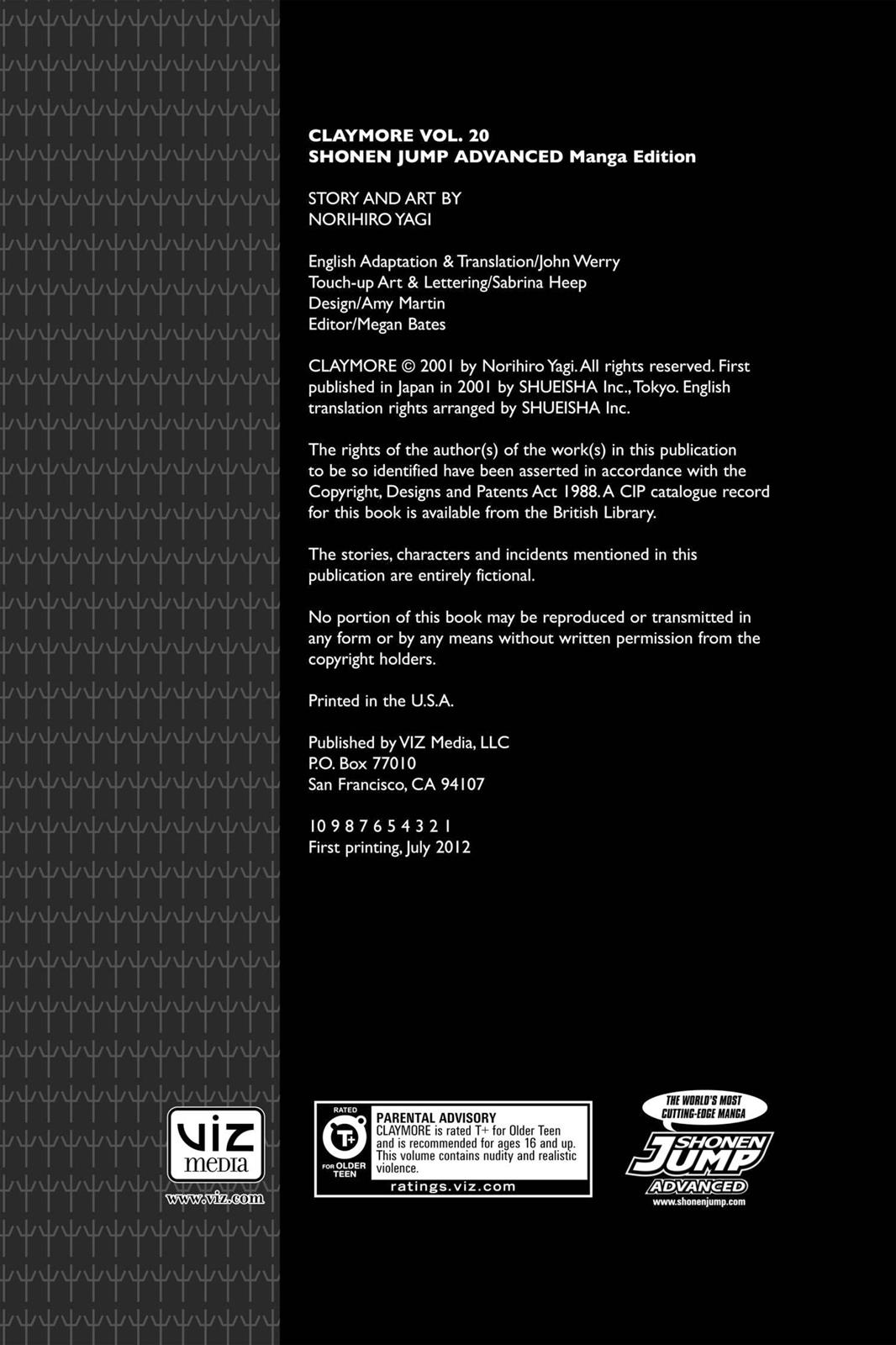 Read Claymore EN Manga Online