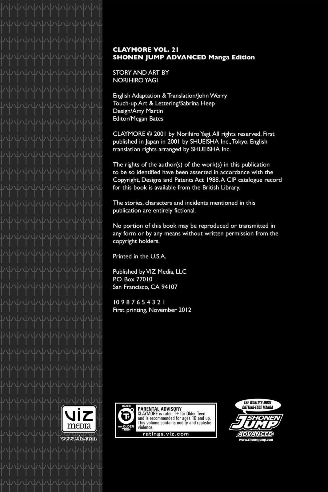 Read Claymore EN Manga Online