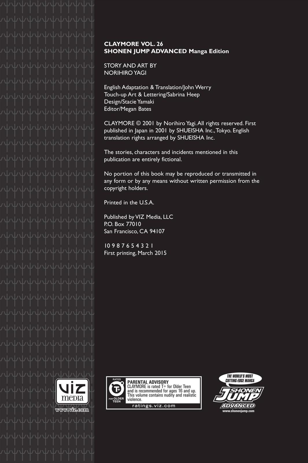 Read Claymore EN Manga Online