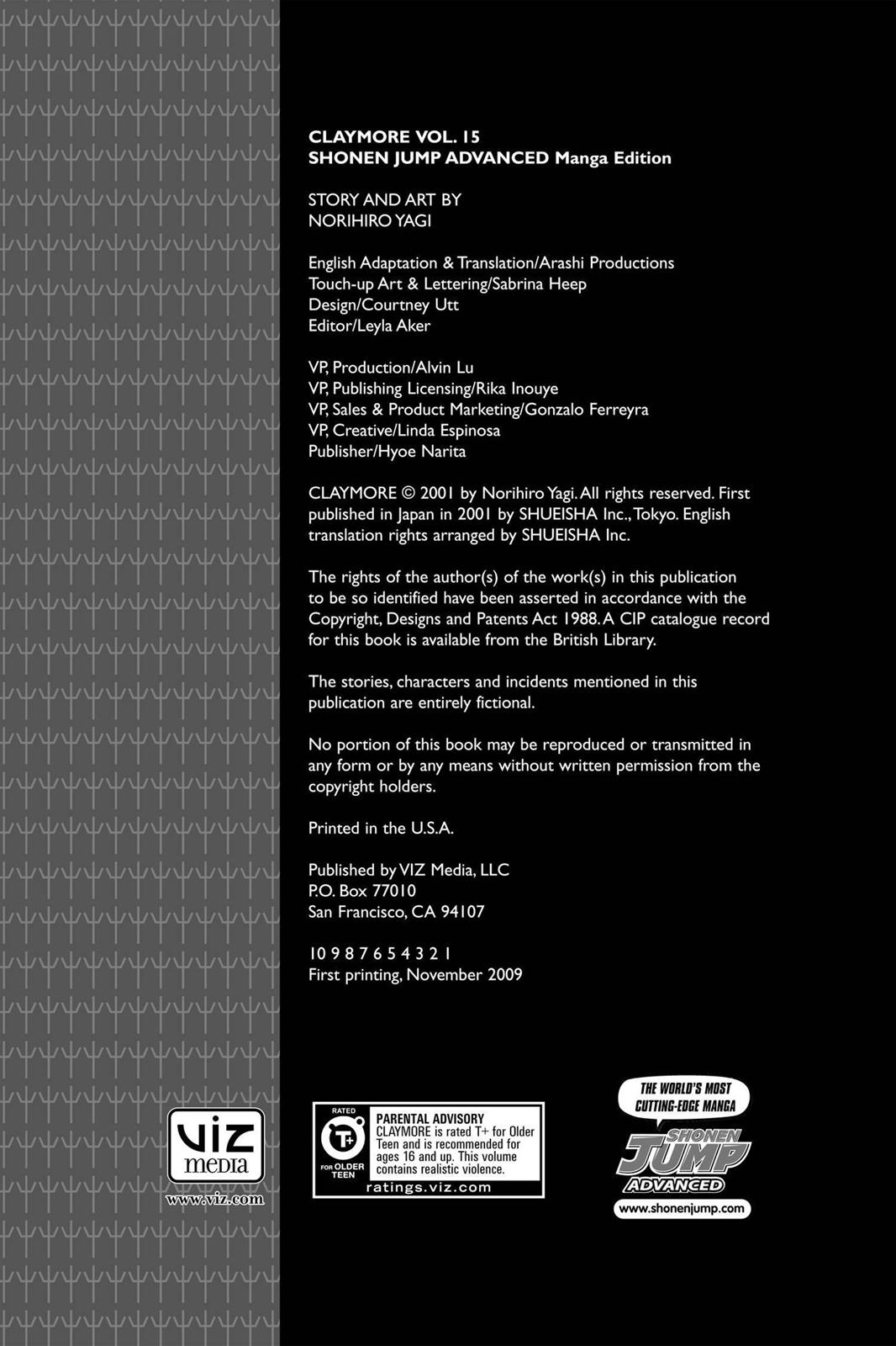 Read Claymore EN Manga Online