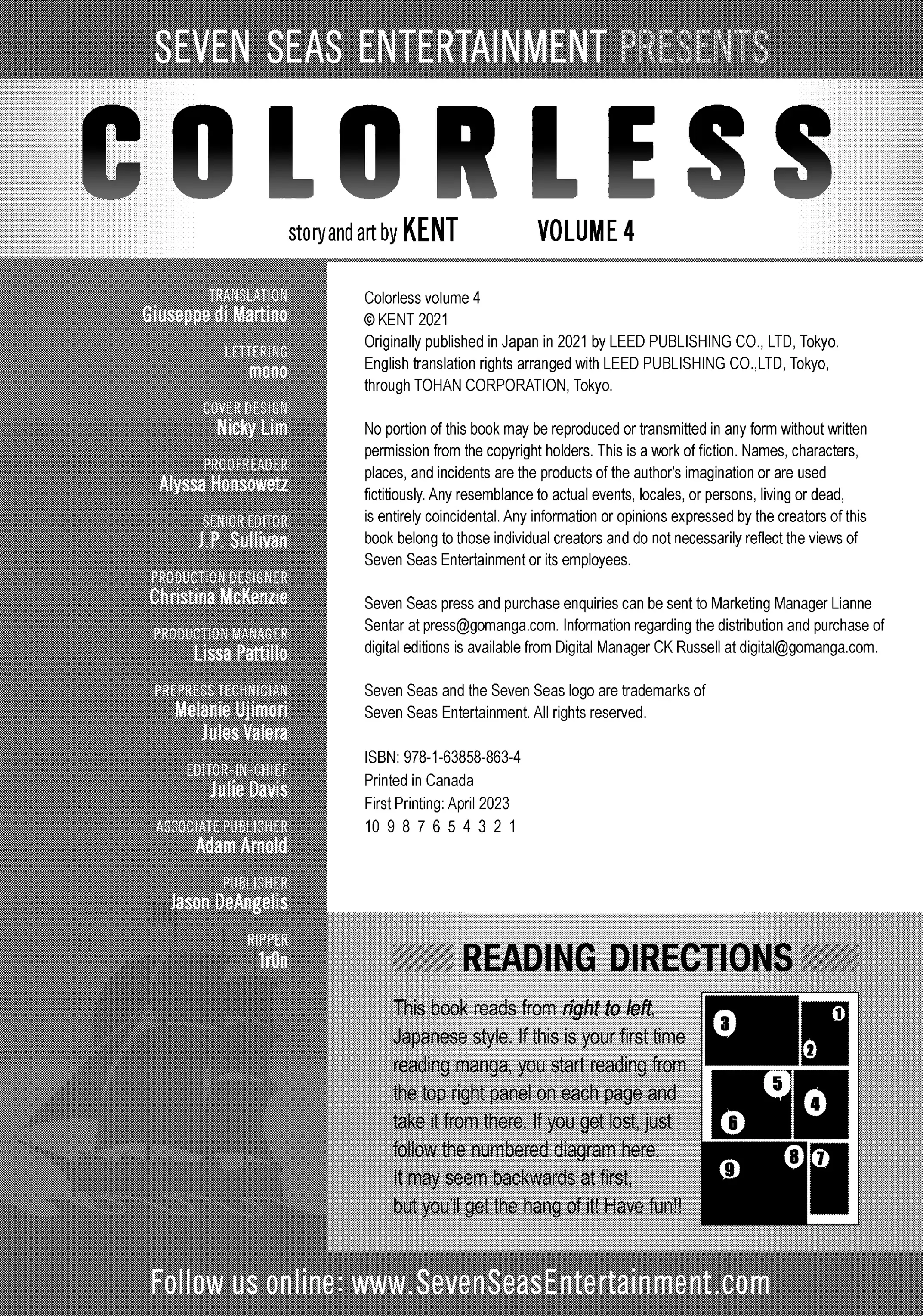 Read Colorless EN Manga Online