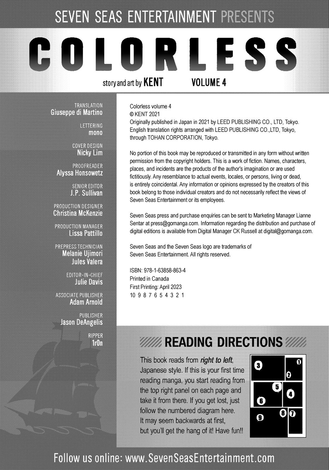 Read Colorless EN Manga Online