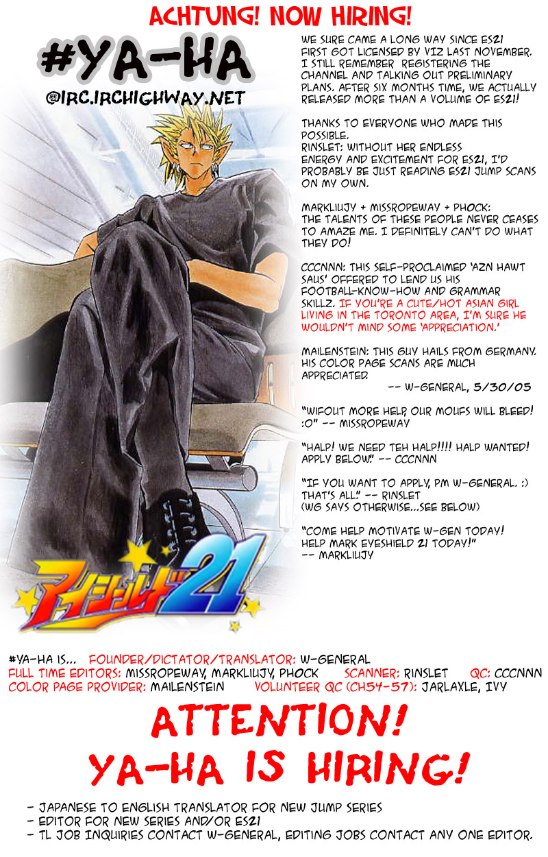 Read Eyeshield 21 EN Manga Online