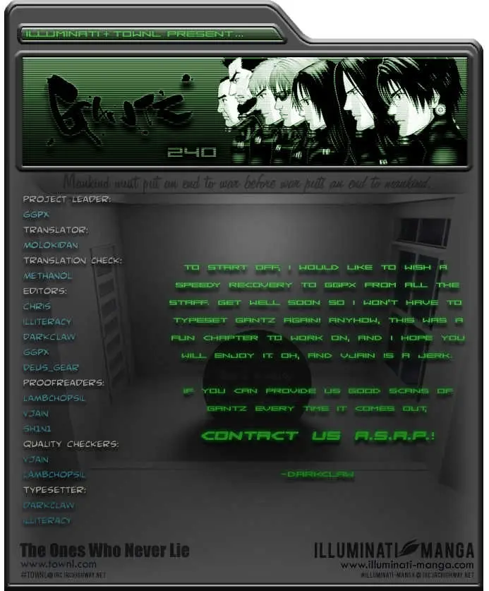 Read Gantz EN Manga Online