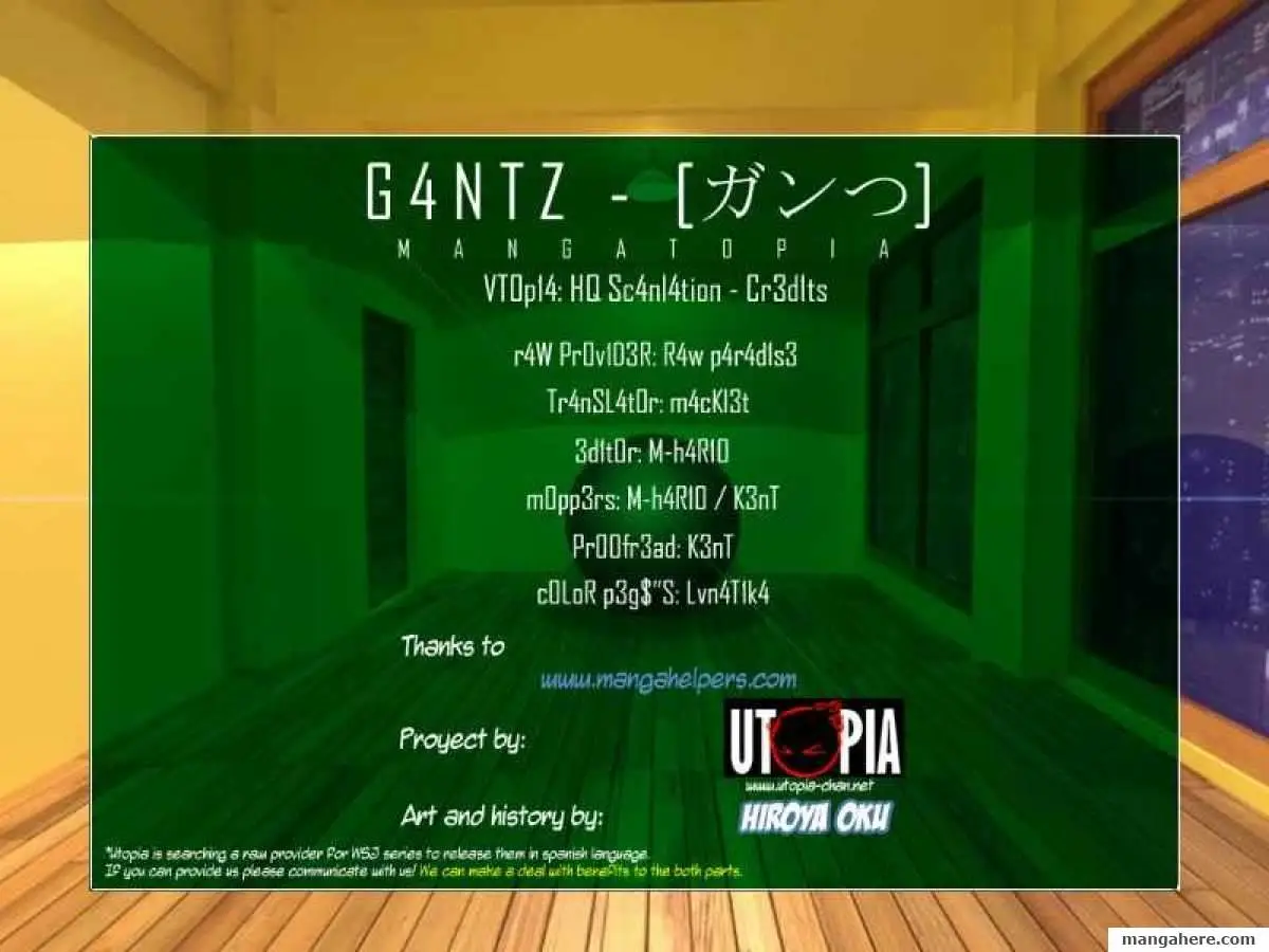 Read Gantz EN Manga Online