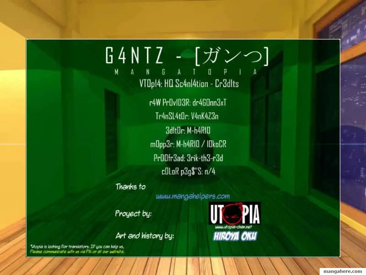 Read Gantz EN Manga Online