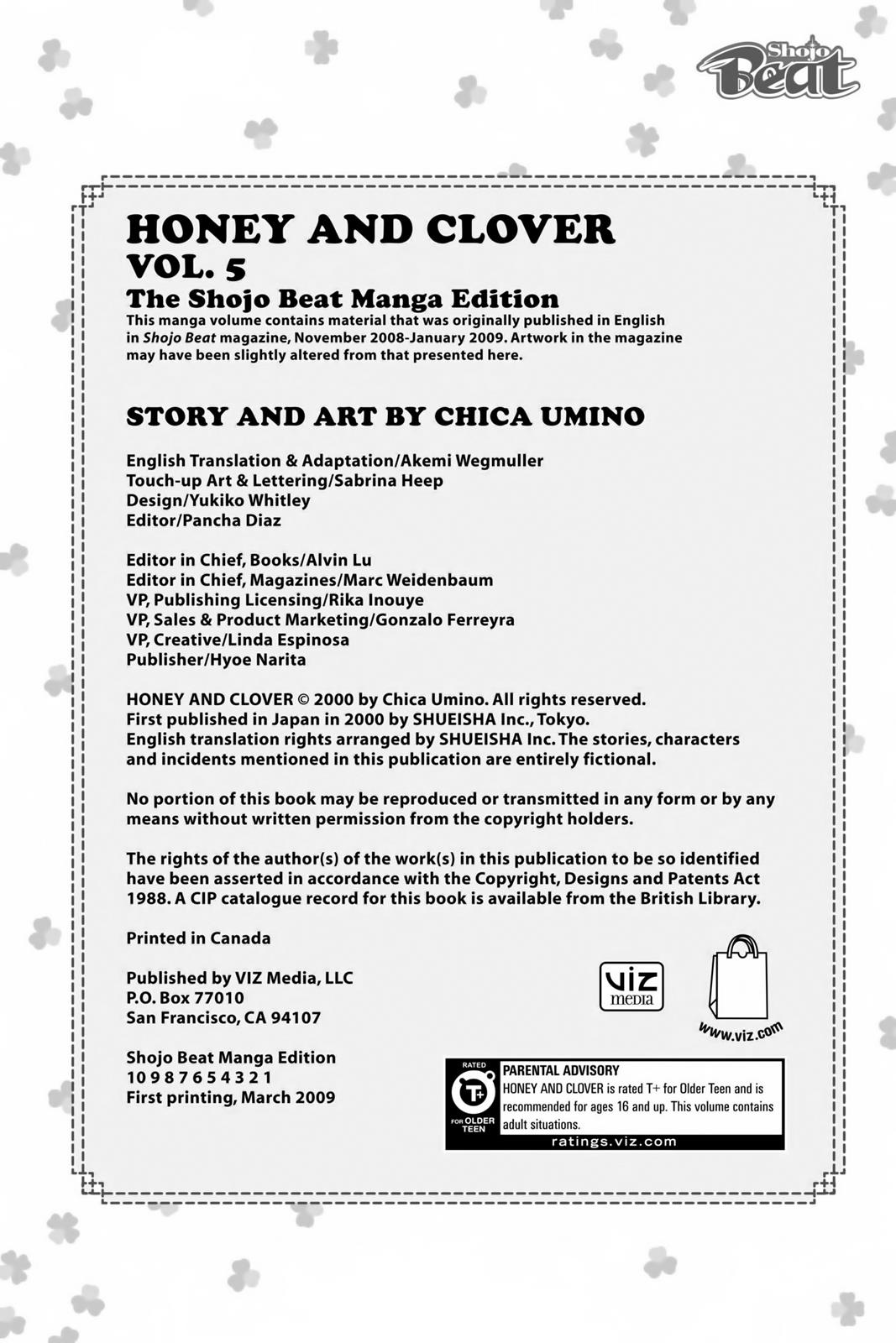 Read Honey and Clover EN Manga Online