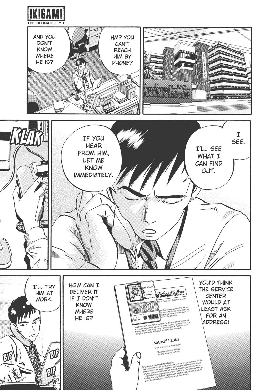 Read Ikigami The Ultimate Limit EN Manga Online