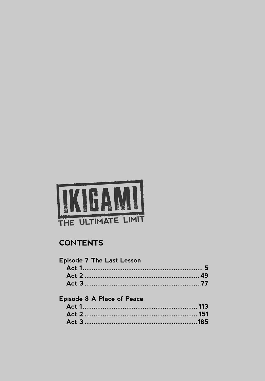Read Ikigami The Ultimate Limit EN Manga Online