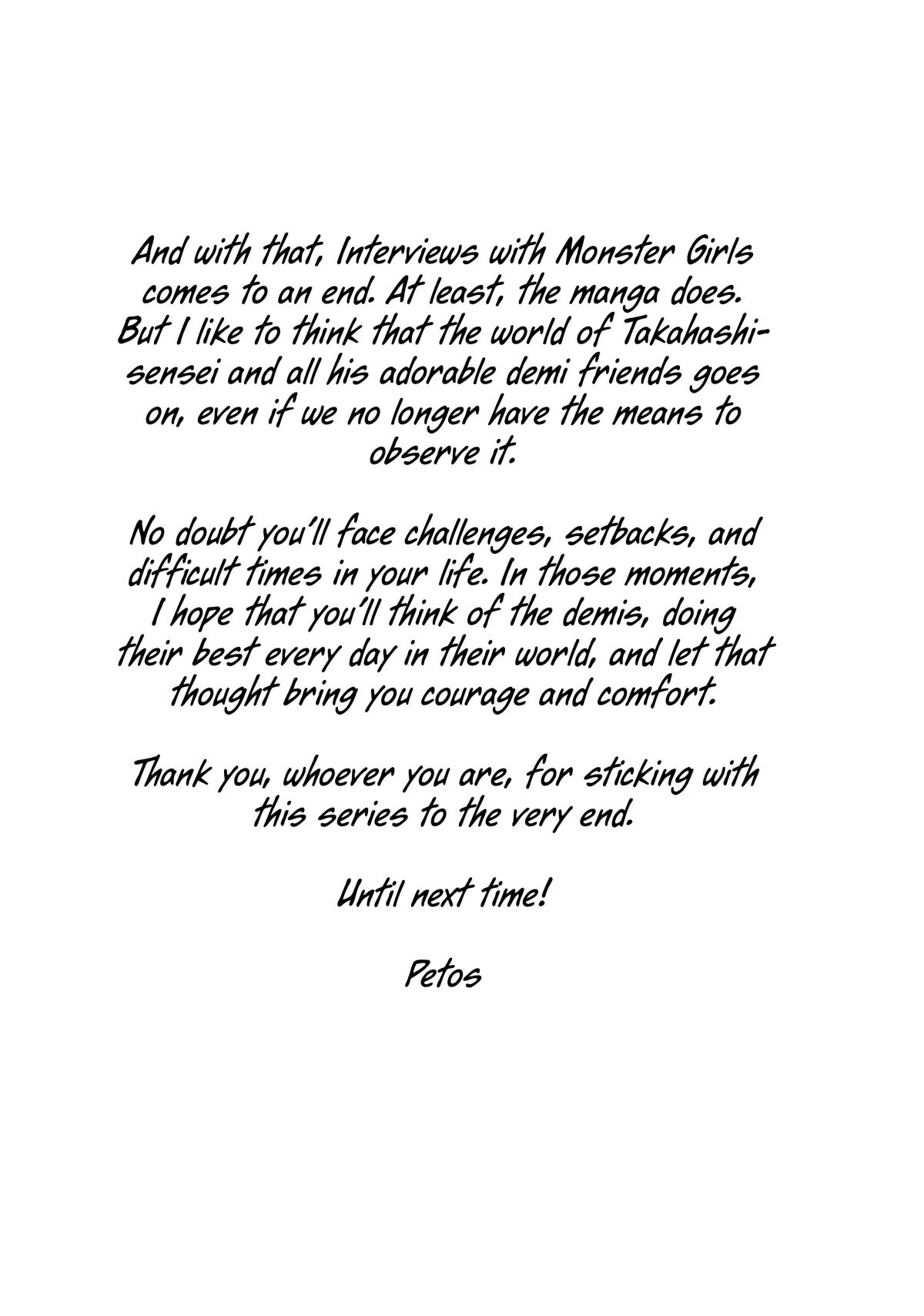 Read Interviews with Monster Girls EN Manga Online