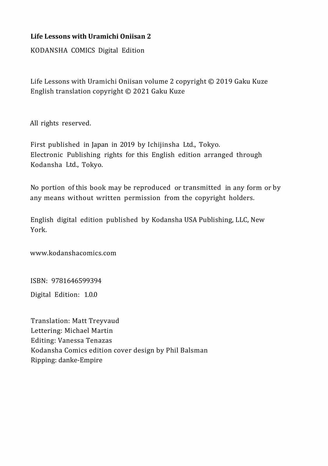 Read Life Lessons with Uramichi Oniisan EN Manga Online