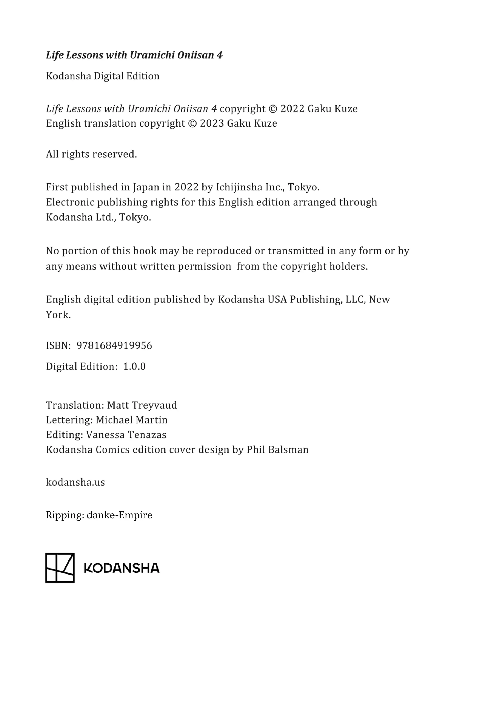 Read Life Lessons with Uramichi Oniisan EN Manga Online