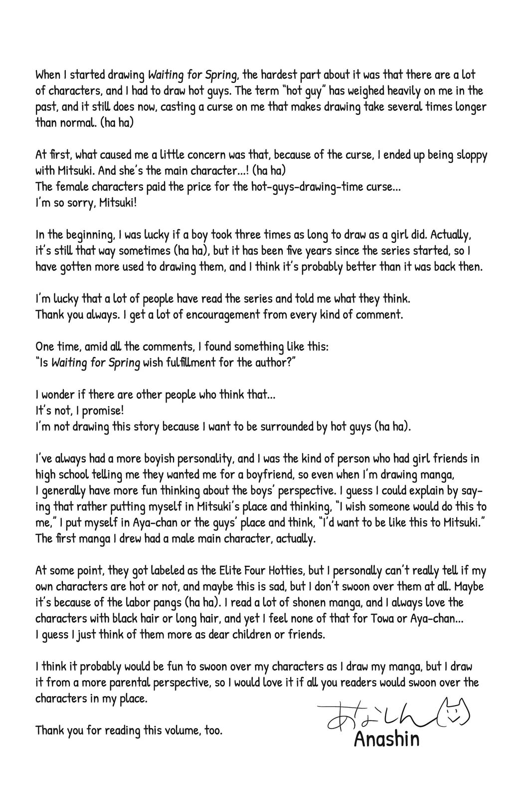 Read Waiting for Spring EN Manga Online