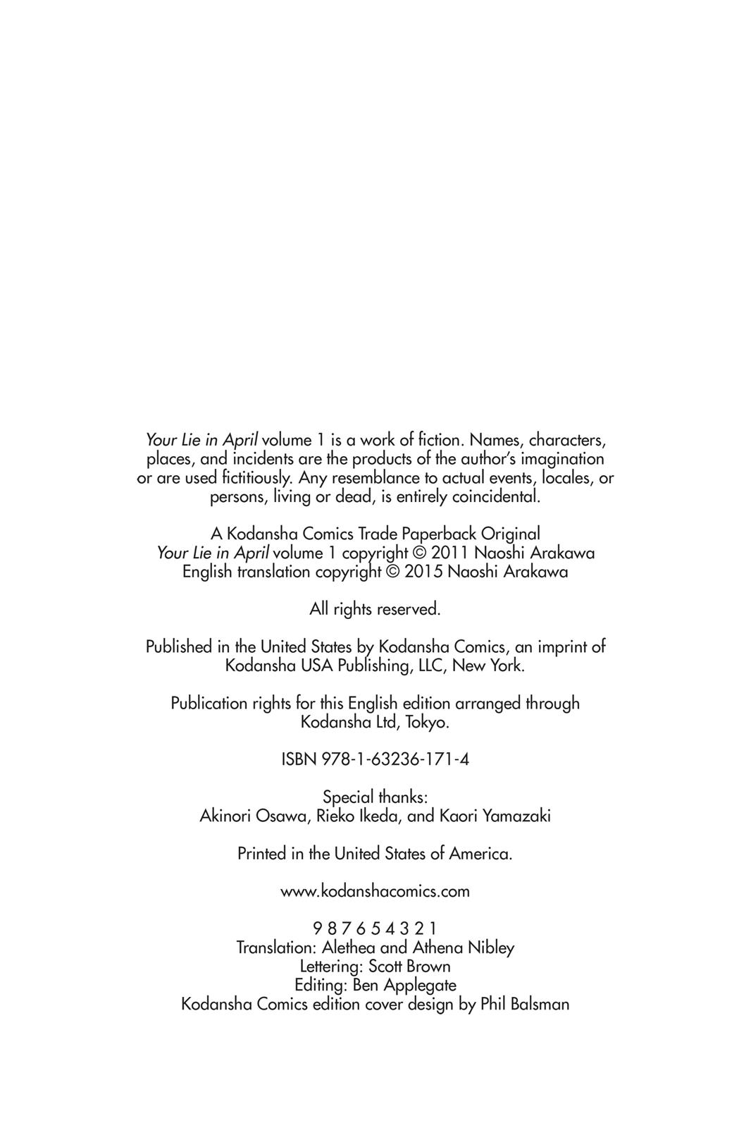 Read Your Lie in April EN Manga Online