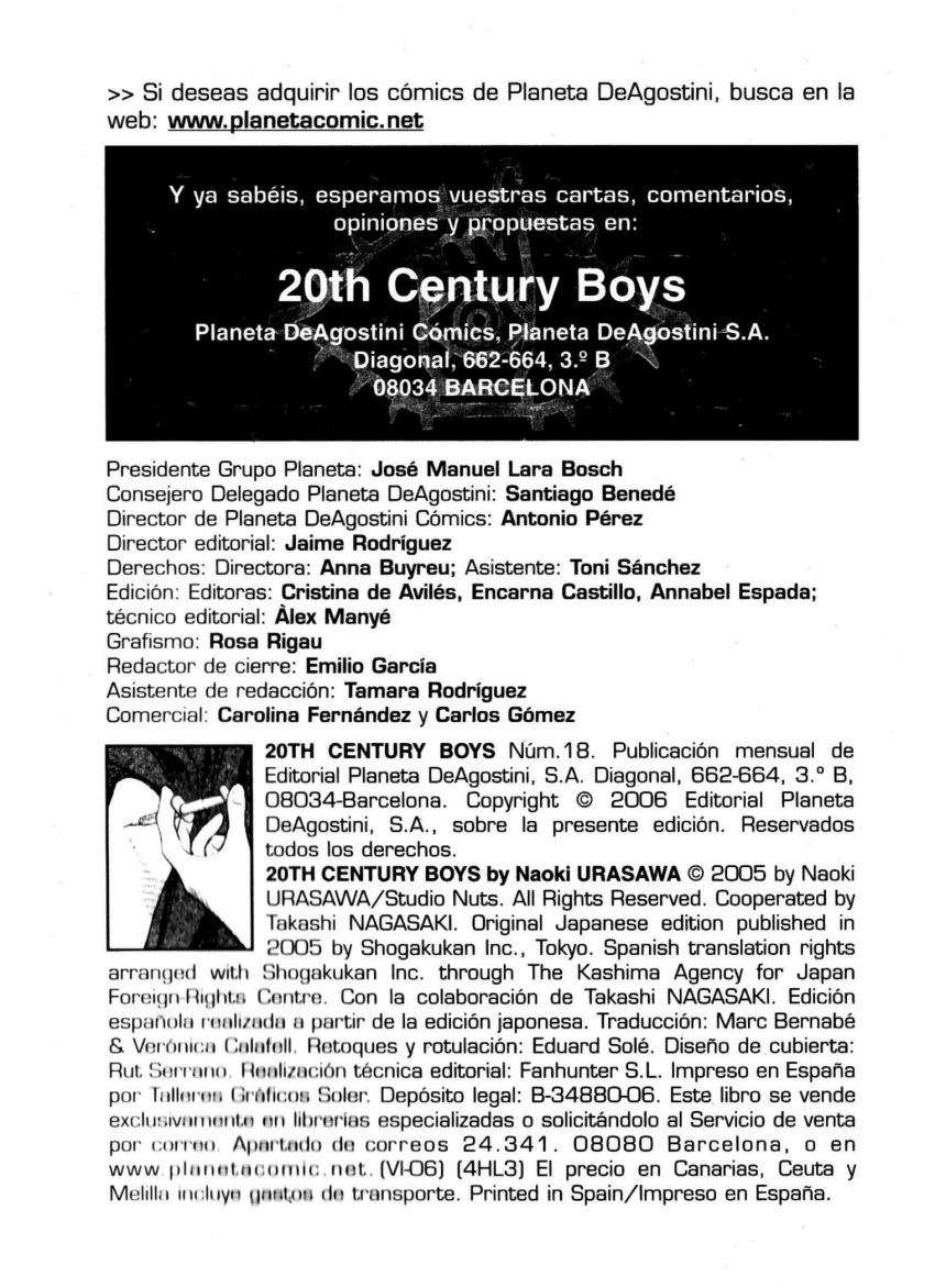 Read 20th Century Boys ES Manga Online
