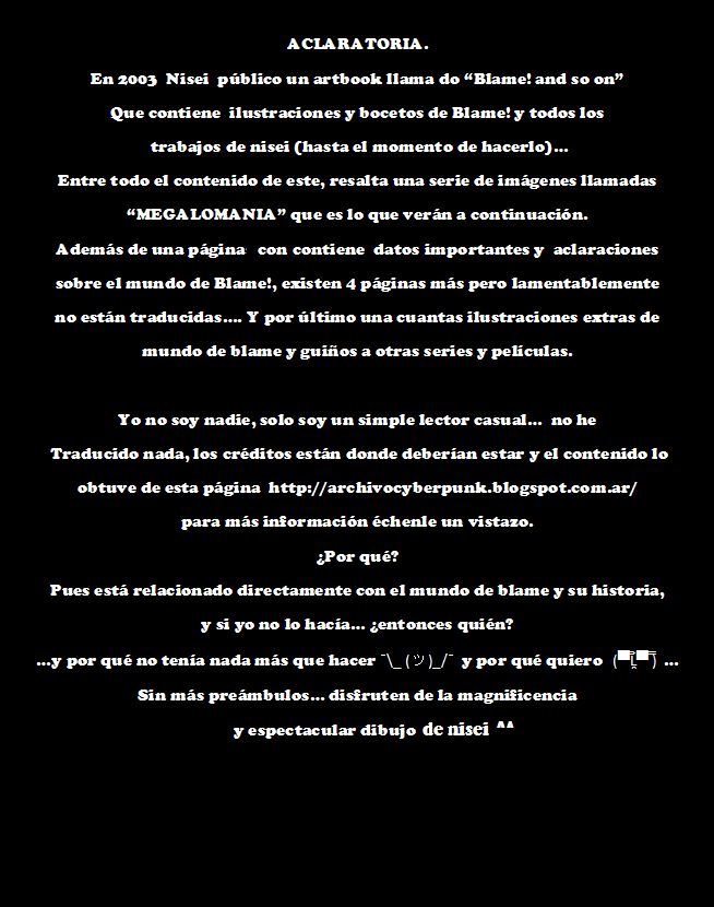 Read BLAME! ES Manga Online