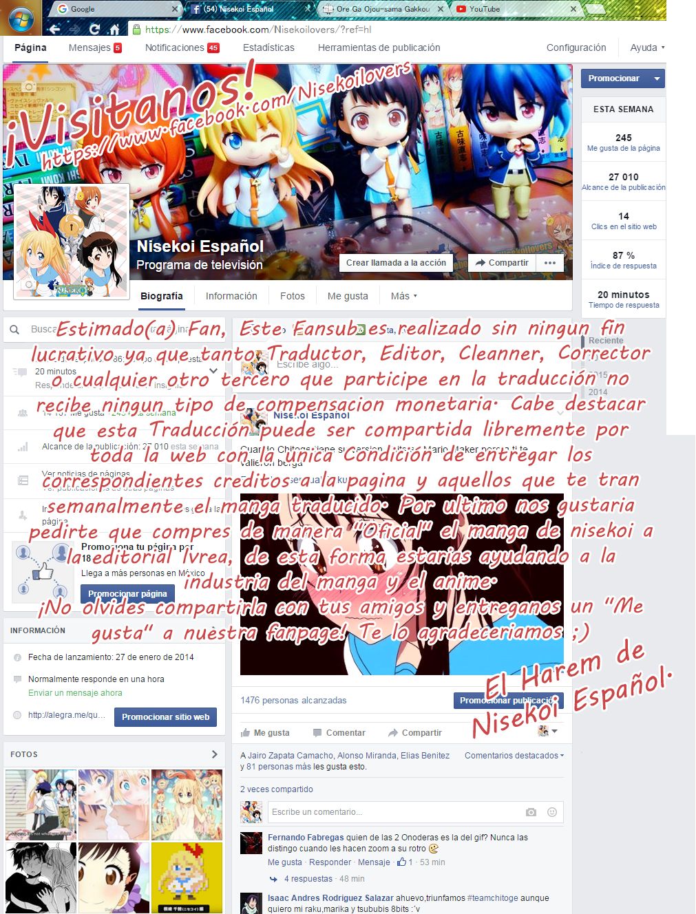 Read Nisekoi ES Manga Online