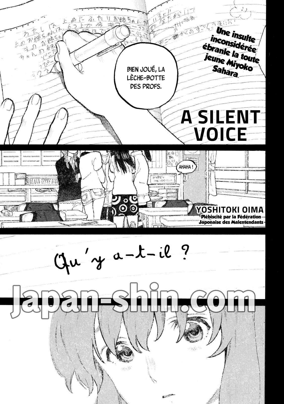 Read A Silent Voice FR Manga Online