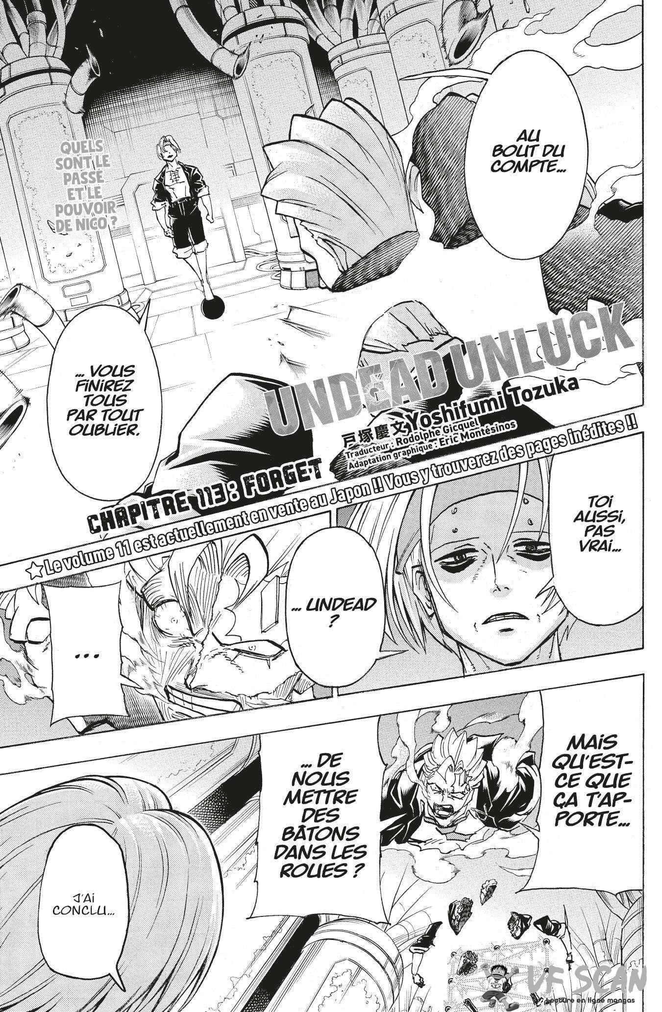Read Undead Unluck FR Manga Online