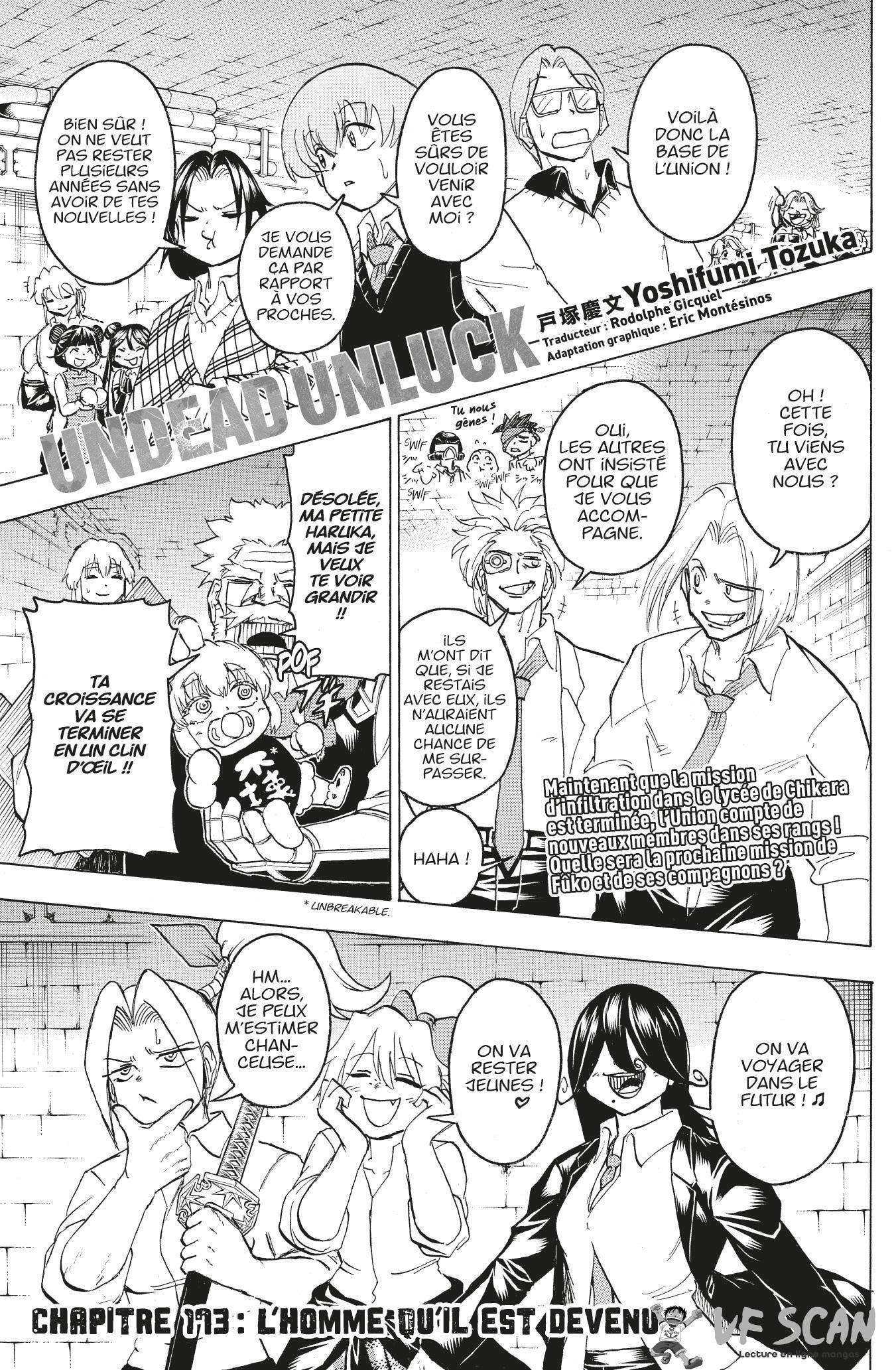 Read Undead Unluck FR Manga Online